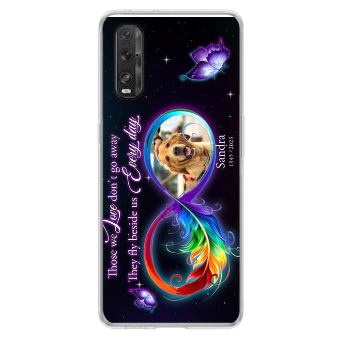 Custom Personalized Memorial Infinity Symbol Phone Case For Xiaomi/ Oppo/ Huawei - Upload Photo - Memorial Gift Idea For Father's Day/Mother's Day/ Pet Owners - Those We Love Don't Go Away