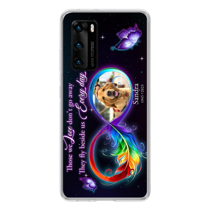 Custom Personalized Memorial Infinity Symbol Phone Case For Xiaomi/ Oppo/ Huawei - Upload Photo - Memorial Gift Idea For Father's Day/Mother's Day/ Pet Owners - Those We Love Don't Go Away