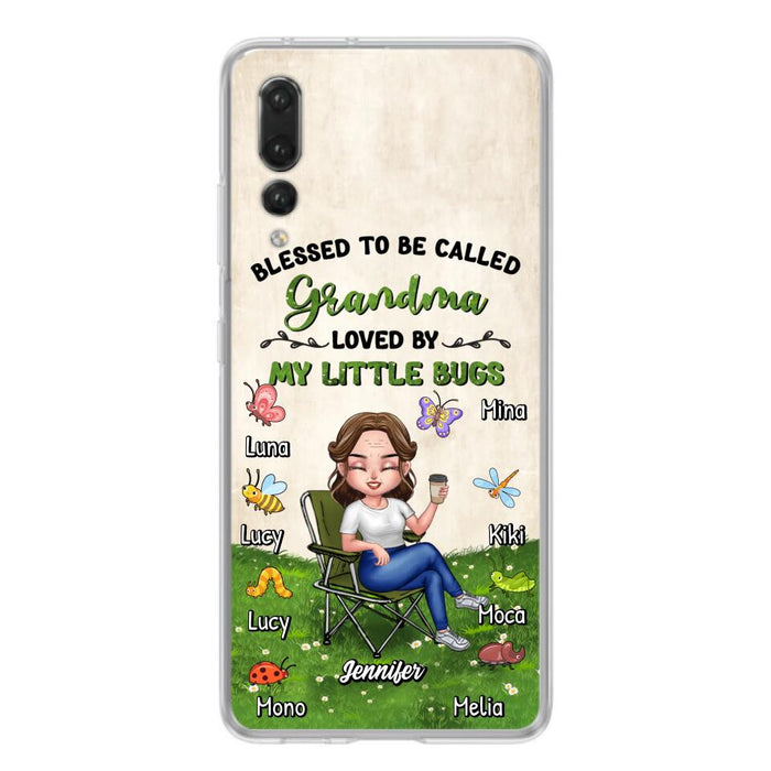 Custom Personalized Grandma Phone Case - Upto 8 Bugs - Gift Idea For Mother's Day/Garden Lovers - Blessed To Be Called Grandma Loved By My Little Bugs - Case For Oppo/Xiaomi/Huawei