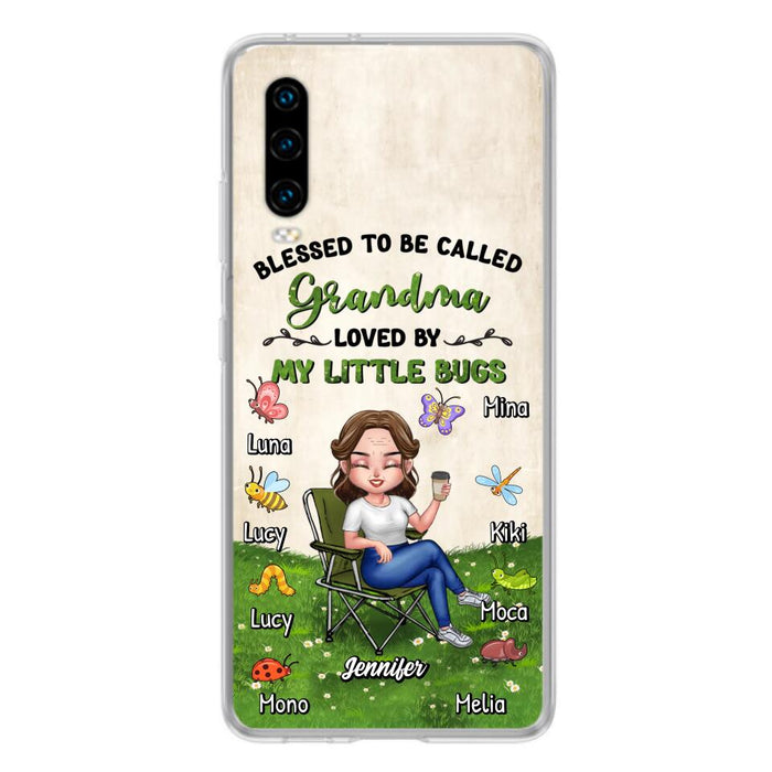 Custom Personalized Grandma Phone Case - Upto 8 Bugs - Gift Idea For Mother's Day/Garden Lovers - Blessed To Be Called Grandma Loved By My Little Bugs - Case For Oppo/Xiaomi/Huawei