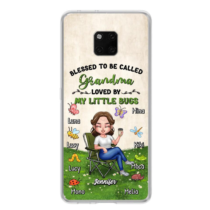 Custom Personalized Grandma Phone Case - Upto 8 Bugs - Gift Idea For Mother's Day/Garden Lovers - Blessed To Be Called Grandma Loved By My Little Bugs - Case For Oppo/Xiaomi/Huawei