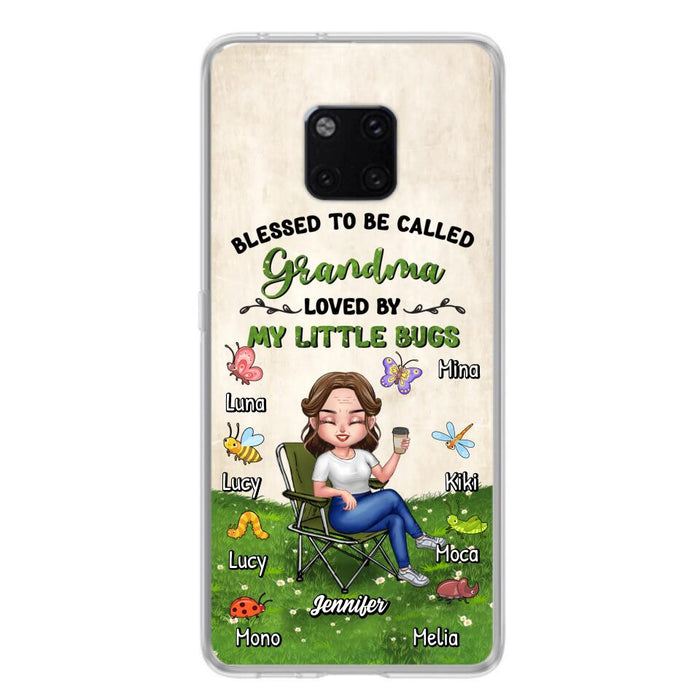 Custom Personalized Grandma Phone Case - Upto 8 Bugs - Gift Idea For Mother's Day/Garden Lovers - Blessed To Be Called Grandma Loved By My Little Bugs - Case For Oppo/Xiaomi/Huawei