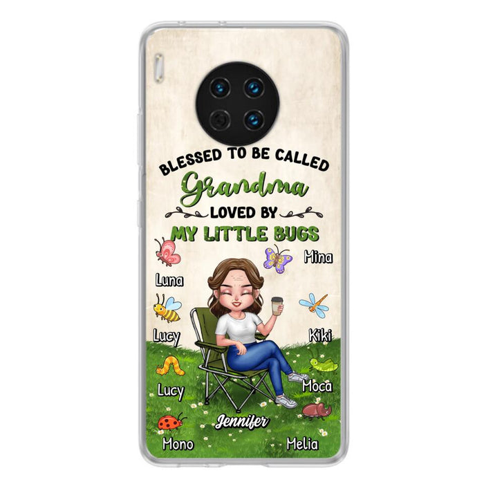 Custom Personalized Grandma Phone Case - Upto 8 Bugs - Gift Idea For Mother's Day/Garden Lovers - Blessed To Be Called Grandma Loved By My Little Bugs - Case For Oppo/Xiaomi/Huawei