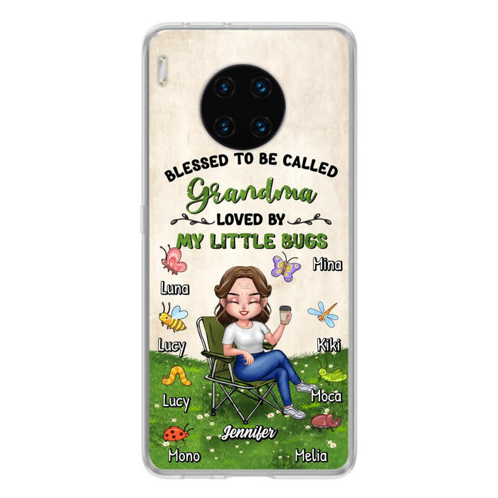 Custom Personalized Grandma Phone Case - Upto 8 Bugs - Gift Idea For Mother's Day/Garden Lovers - Blessed To Be Called Grandma Loved By My Little Bugs - Case For Oppo/Xiaomi/Huawei