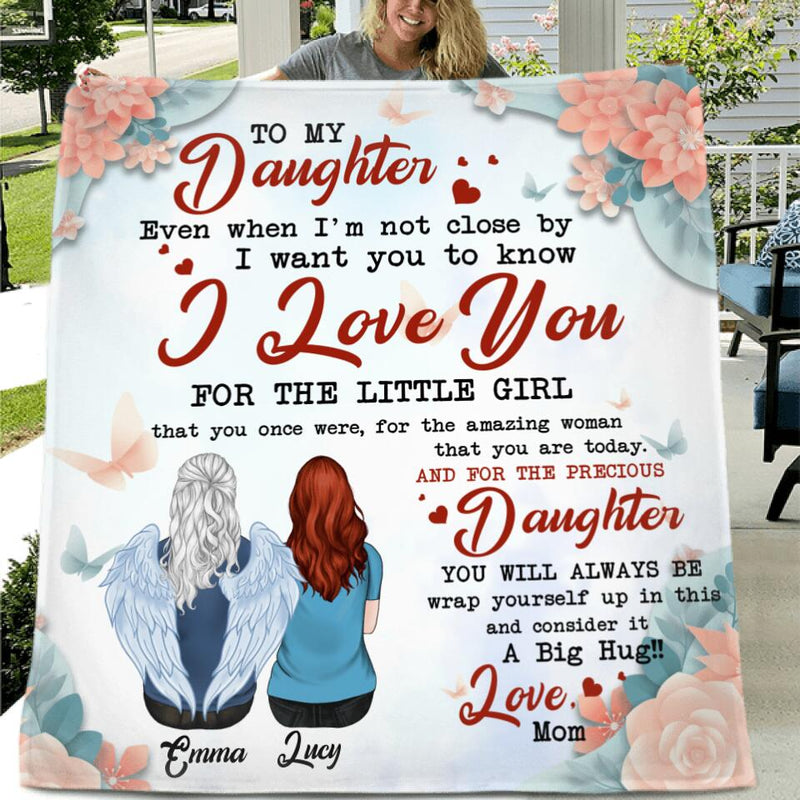 Personalized Daughter Quilt/Fleece Blanket - Up to 5 People - Mother's Day Gift For Mom/Daughter - To My Daughter