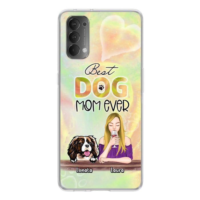 Custom Personalized Pet Mom Phone Case - Gift Idea For Dog/Cat Lovers/Pet Mom - Upto 4 Dogs/Cats - Best Dog Mom Ever - Case For Oppo/Xiaomi/Huawei