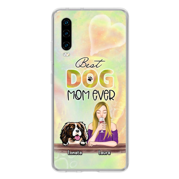 Custom Personalized Pet Mom Phone Case - Gift Idea For Dog/Cat Lovers/Pet Mom - Upto 4 Dogs/Cats - Best Dog Mom Ever - Case For Oppo/Xiaomi/Huawei