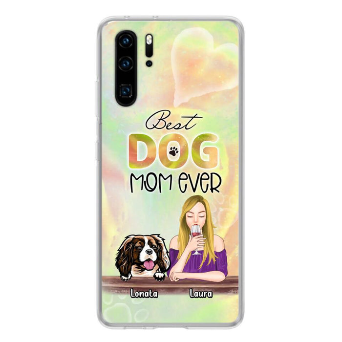 Custom Personalized Pet Mom Phone Case - Gift Idea For Dog/Cat Lovers/Pet Mom - Upto 4 Dogs/Cats - Best Dog Mom Ever - Case For Oppo/Xiaomi/Huawei