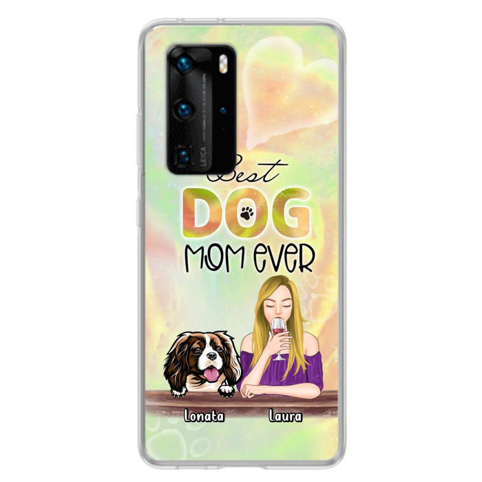 Custom Personalized Pet Mom Phone Case - Gift Idea For Dog/Cat Lovers/Pet Mom - Upto 4 Dogs/Cats - Best Dog Mom Ever - Case For Oppo/Xiaomi/Huawei