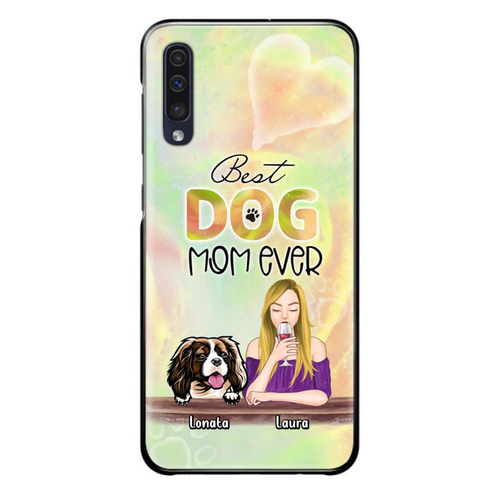 Custom Personalized Pet Mom Phone Case - Gift Idea For Dog/Cat Lovers/Pet Mom - Upto 4 Dogs/Cats - Best Dog Mom Ever - Case For iPhone/Samsung