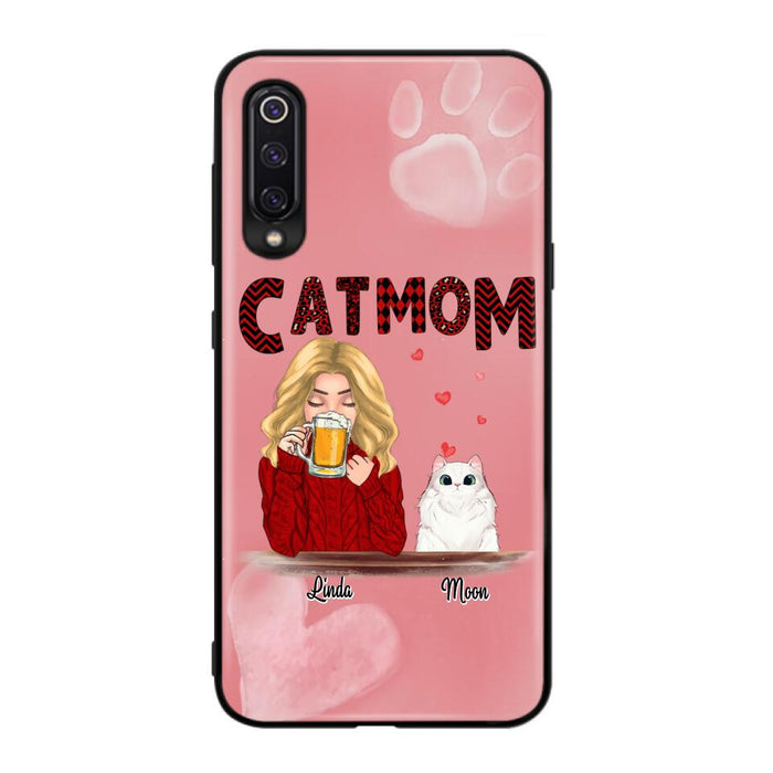 Custom Personalized Pet Mom Phone Case - Best Gift Idea For Pet Lovers With Upto 4 Pets - Case For iPhone, Samsung and Xiaomi