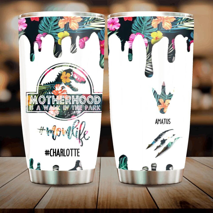 Custom Personalized Mama Dinosaur Tumbler - Best Gift For Mothers - 2QCGS1