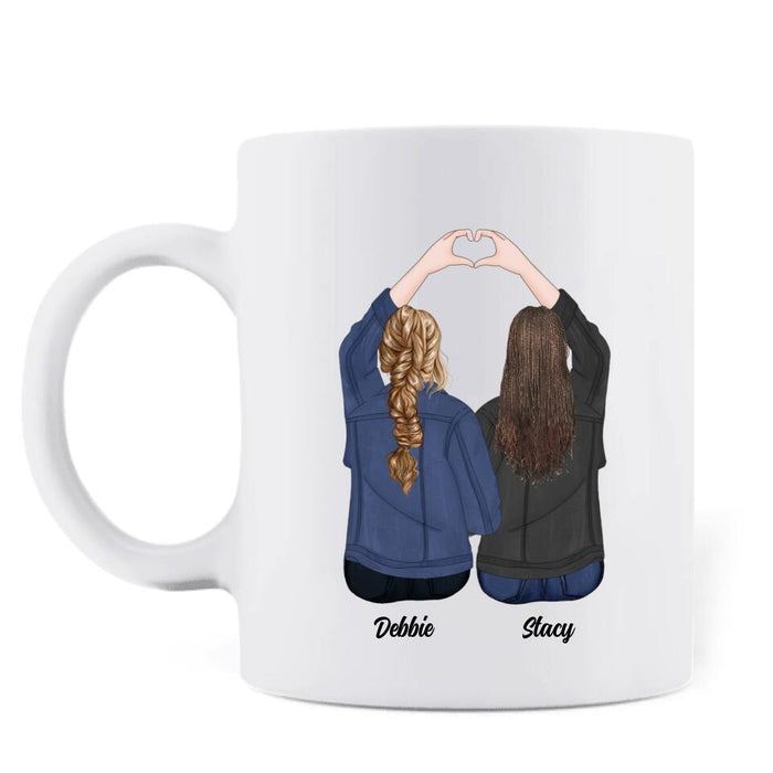 Personalized Best Friend Gifts Coffee Mug - 2 Besties Mug - More Than Best Friends