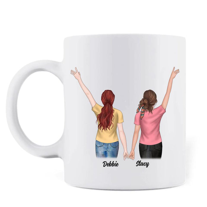 Personalized Best Friend Gifts Coffee Mug - 2 Besties  - Soul Sisters Forever