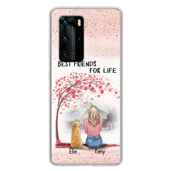 Personalized Pet Mom Phone Case - Mom With Upto 5 Pets - Best Friends For Life - Phone Case For Xiaomi, Oppo And Huawei