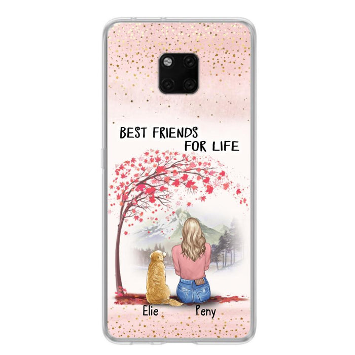 Personalized Pet Mom Phone Case - Mom With Upto 5 Pets - Best Friends For Life - Phone Case For Xiaomi, Oppo And Huawei