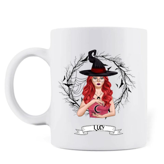 Custom Personalized Witch Coffee Mug - Best Halloween Gift Idea - I'm Not Sugar And Spice - DFESX1