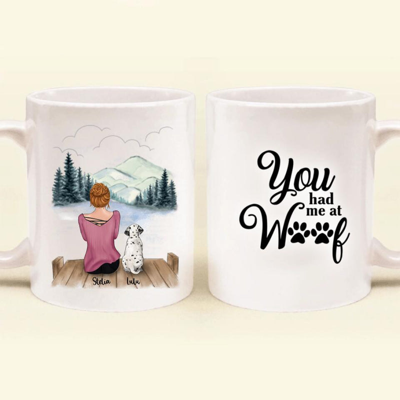 Personalized Dog Mom Coffee Mug - Best Gift Idea For Dog Lovers With Up to 4 Dogs - I'm Not A Regular Mom I'm A Dog Mom