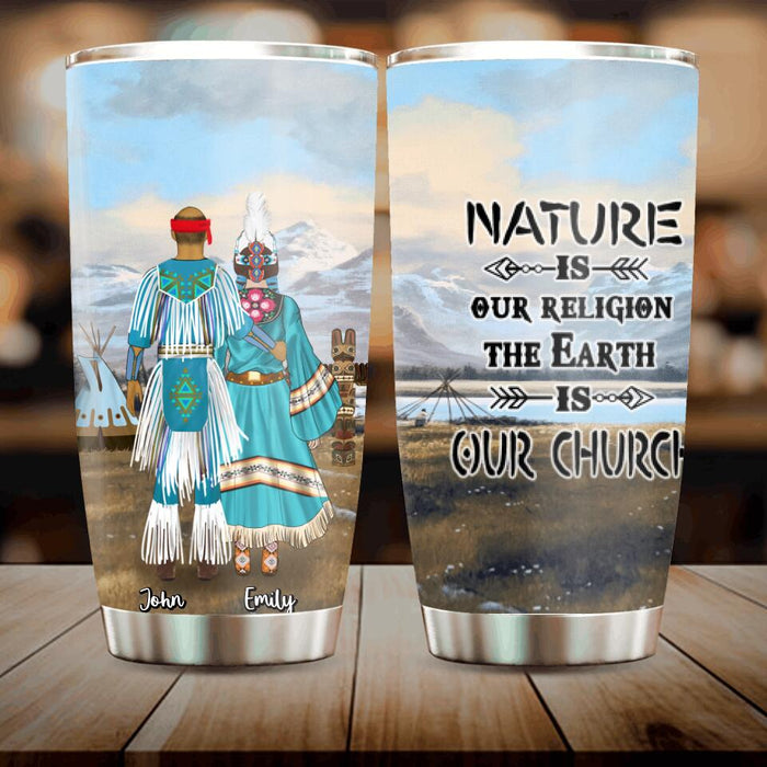Personalized Tumbler - Best Gift For Couples/Family - Native American Couple/Family - Love Our Tribe