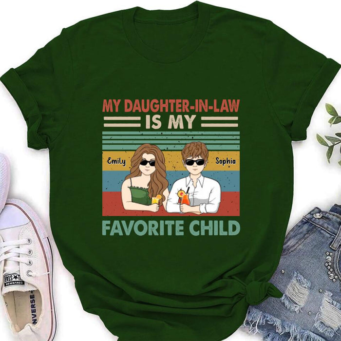 Custom Personalized Mother Shirt - Mother's Day Gift Idea - My Daughter-In-Law Is My Favorite Child