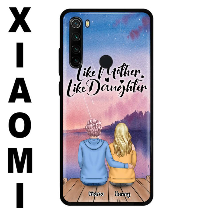 Custom Personalized Mom Phone Case - Gifts For Dog Lovers With Upto 3 Dogs - Like Mother Like Daughter