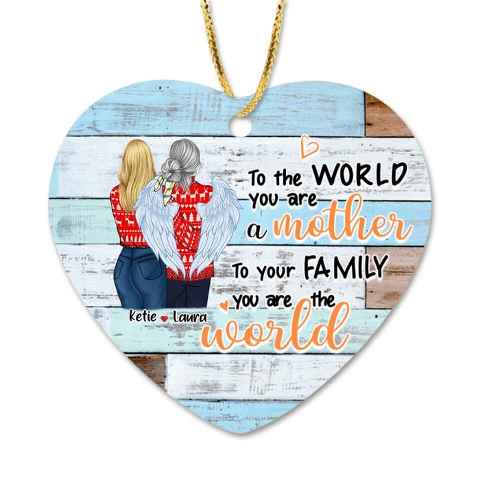 Custom Personalized Mother And Daughter Ornament - Best Gift From Daughter To Mother - Home Is Where Mom Is