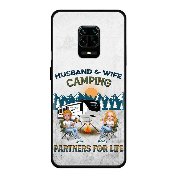 Custom Personalized Camping Friends/ Couple Phone Case For Xiaomi/ Oppo/ Huawei - Upto 7 People - Gift Idea For Friends/ Camping Lover - Husband & Wife Camping Partners For Life