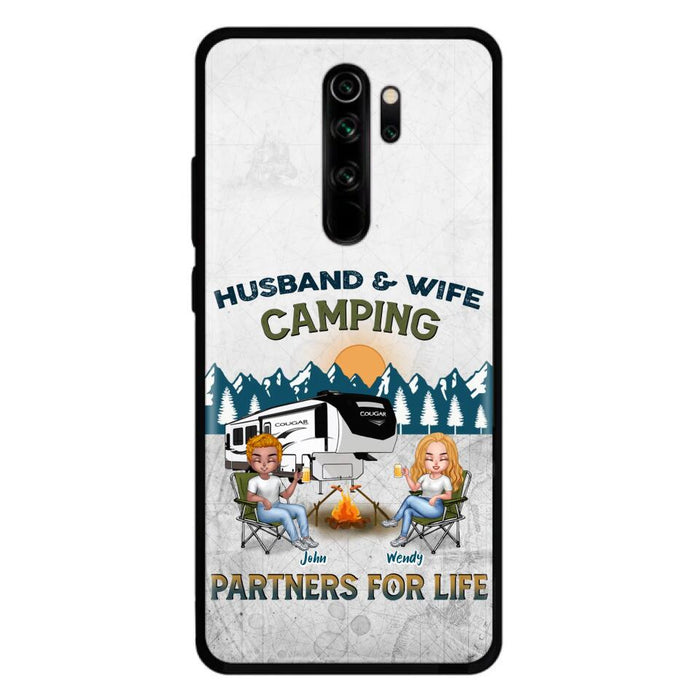 Custom Personalized Camping Friends/ Couple Phone Case For Xiaomi/ Oppo/ Huawei - Upto 7 People - Gift Idea For Friends/ Camping Lover - Husband & Wife Camping Partners For Life