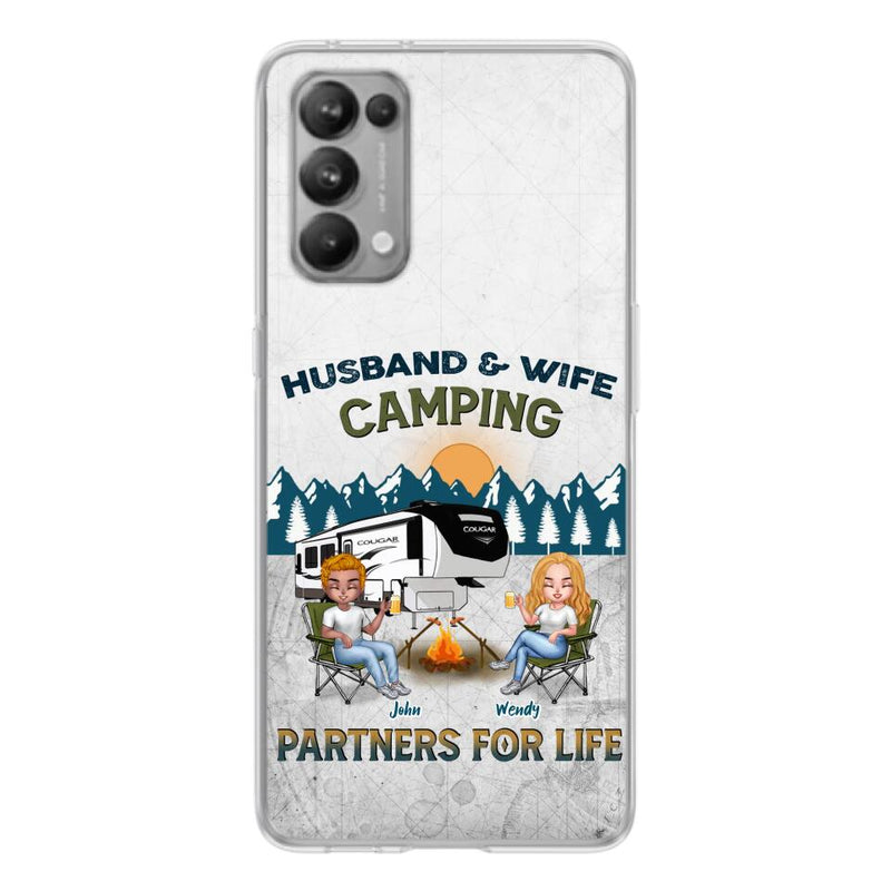 Personalized Camping Friends/Couple Phone Case For Xiaomi/Oppo/Huawei - Up to 7 People - Gift Idea For Friends/Camping Lover - Husband & Wife Camping Partners For Life