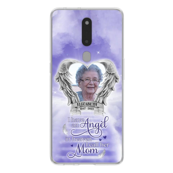 Custom Personalized Angel Mom Phone Case - Upload Photo - Memorial Gift Idea For Mom/ Mother's Day - I Have An Angel In Heaven I Call Her Mom - Case For Xiaomi/ Oppo/ Huawei