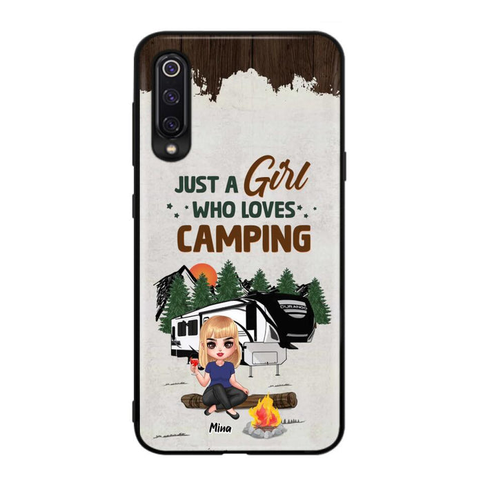 Custom Personalized Camping Girl Phone Case - Gift Idea For Camping Lover/ Mother's Day Gift - Just A Girl Who Loves Camping - Case For Xiaomi/ Oppo/ Huawei