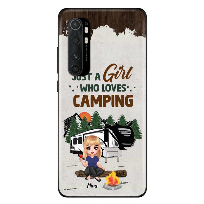 Custom Personalized Camping Girl Phone Case - Gift Idea For Camping Lover/ Mother's Day Gift - Just A Girl Who Loves Camping - Case For Xiaomi/ Oppo/ Huawei