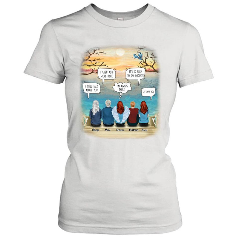 Personalized Memorial T-Shirt/Hoodie - Up to 5 People - Sympathy Gift For Loss Of Family Member