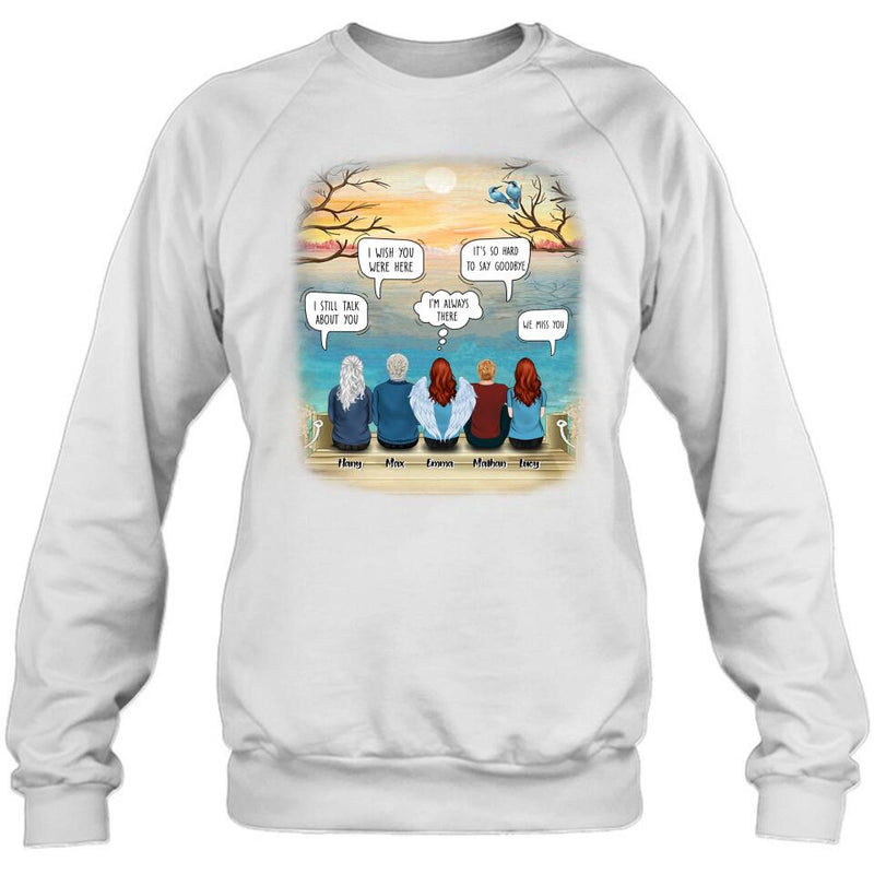 Personalized Memorial T-Shirt/Hoodie - Up to 5 People - Sympathy Gift For Loss Of Family Member