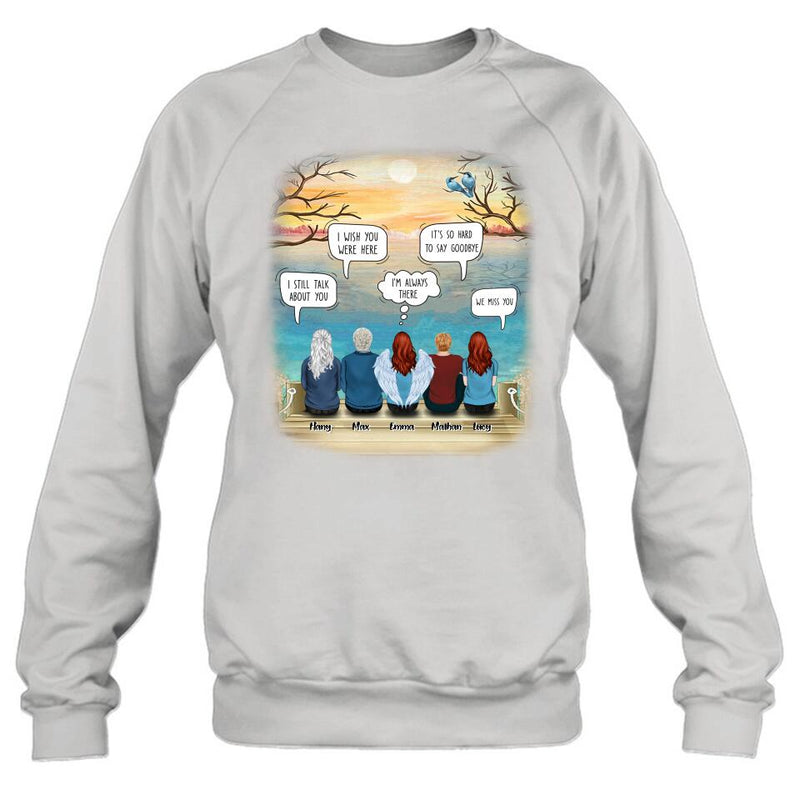 Personalized Memorial T-Shirt/Hoodie - Up to 5 People - Sympathy Gift For Loss Of Family Member