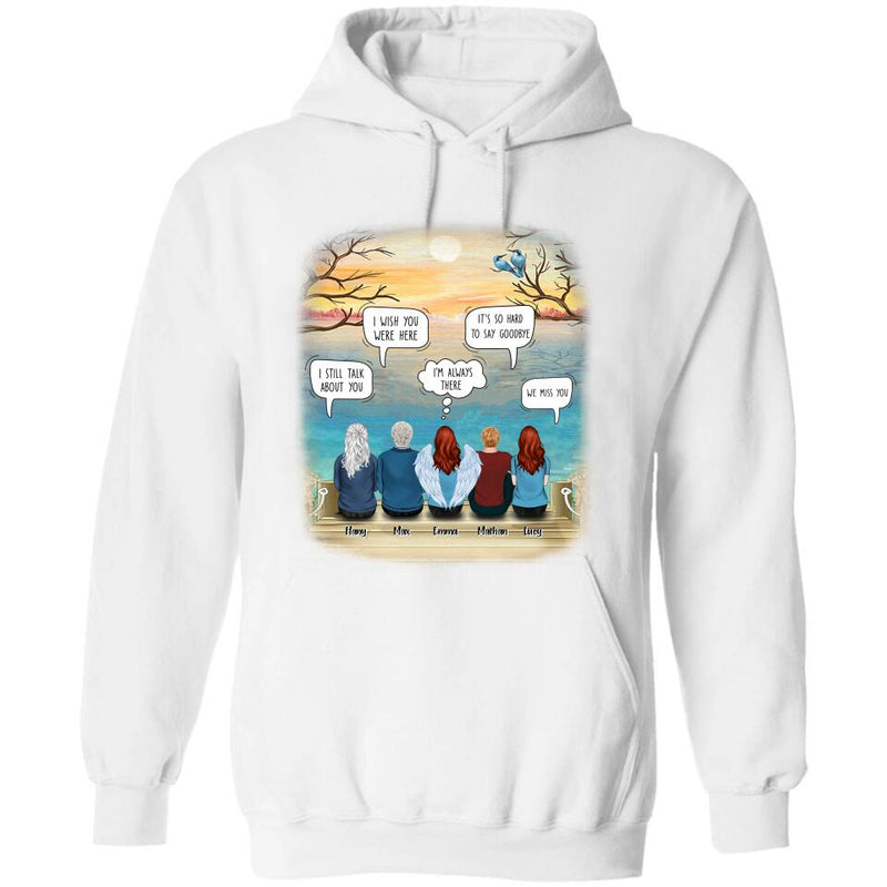 Personalized Memorial T-Shirt/Hoodie - Up to 5 People - Sympathy Gift For Loss Of Family Member