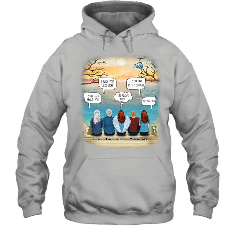 Personalized Memorial T-Shirt/Hoodie - Up to 5 People - Sympathy Gift For Loss Of Family Member