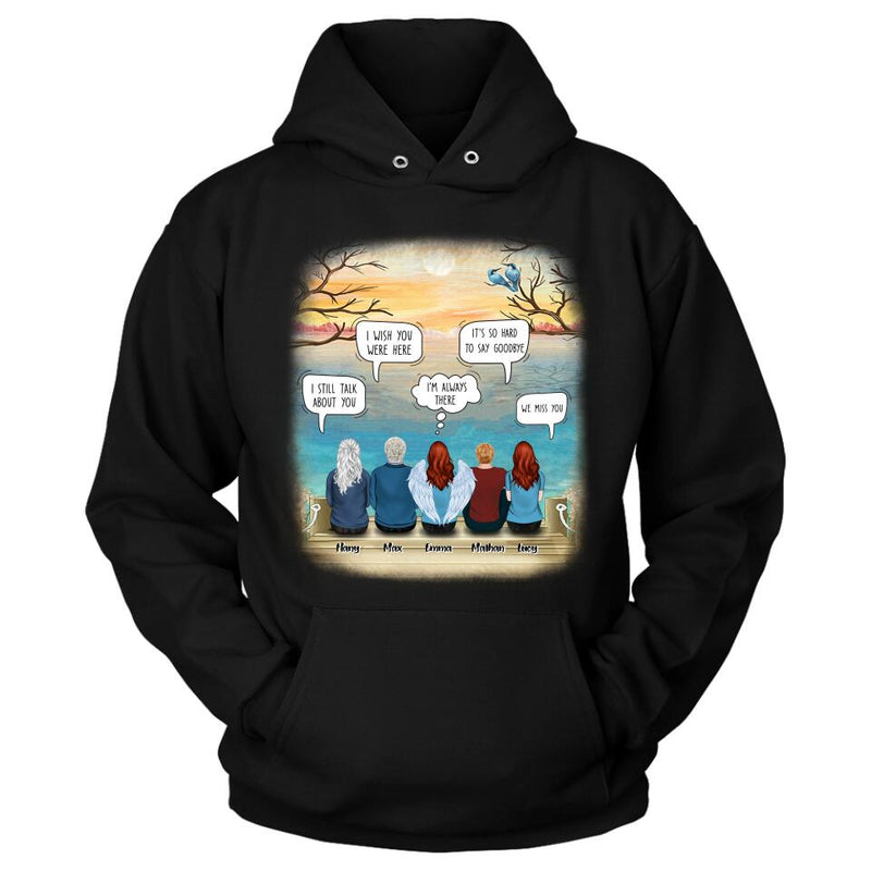 Personalized Memorial T-Shirt/Hoodie - Up to 5 People - Sympathy Gift For Loss Of Family Member