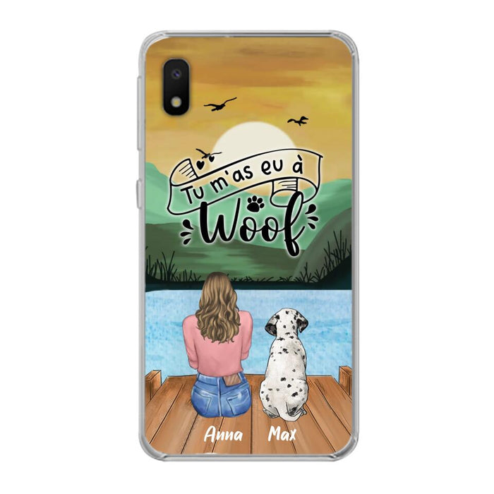 Custom Personalized Dog Mom Phone Case - Gifts For Dog Lover/ Mother's Day With Upto 5 Dogs - Tu m'á eu à Woof