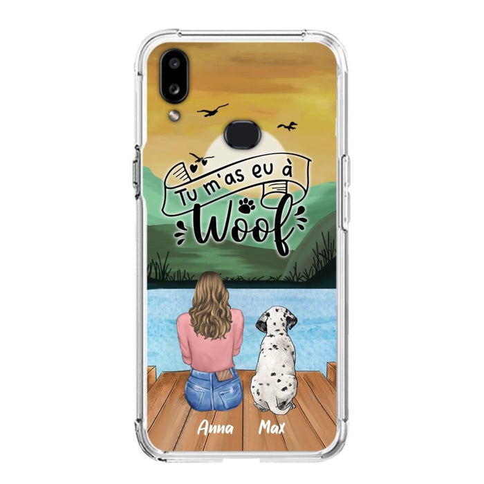 Custom Personalized Dog Mom Phone Case - Gifts For Dog Lover/ Mother's Day With Upto 5 Dogs - Tu m'á eu à Woof