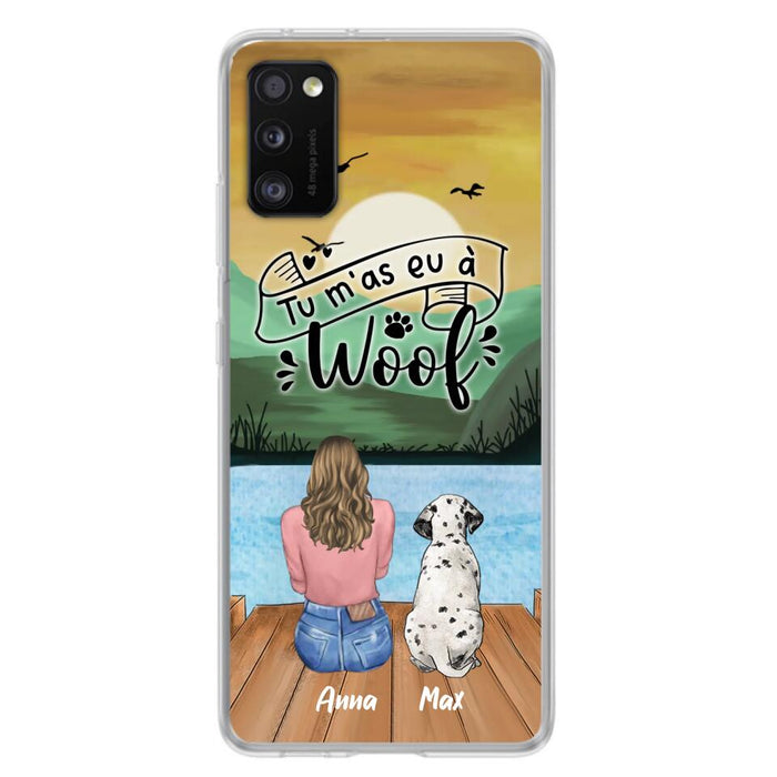 Custom Personalized Dog Mom Phone Case - Gifts For Dog Lover/ Mother's Day With Upto 5 Dogs - Tu m'á eu à Woof