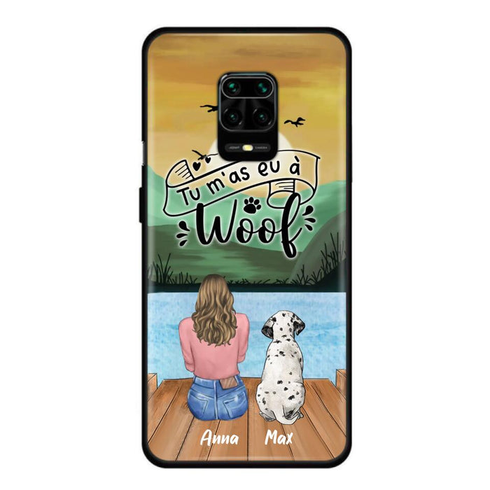 Custom Personalized Dog Mom Phone Case - Gifts For Dog Lover/ Mother's Day With Upto 5 Dogs - Tu M'á Eu À Woof - Case For Xiaomi/ Oppo/ Huawei