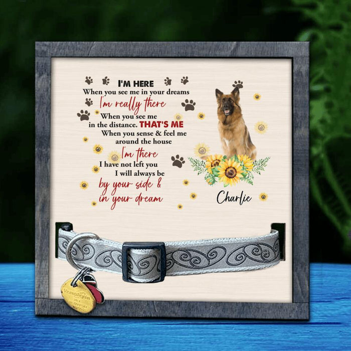 Personalized Memorial Dog Photo Loss Frame - Gift Idea For Dog Lover - I'm Here