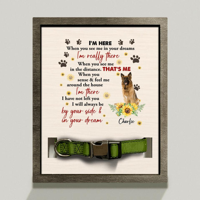 Personalized Memorial Dog Photo Loss Frame - Gift Idea For Dog Lover - I'm Here