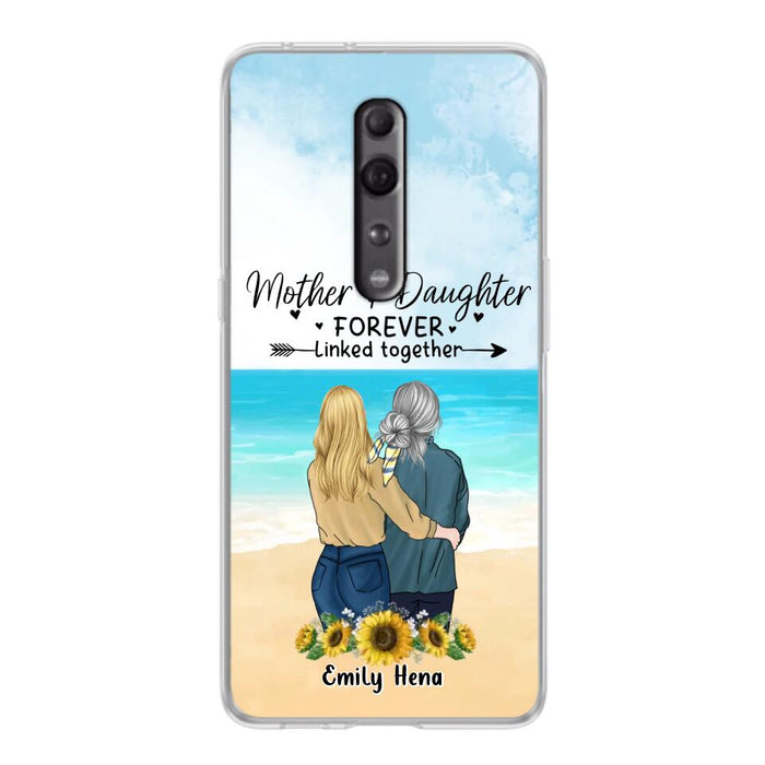 Custom Personalized Mom & Daughter Phone Case - Mother's Day Gift Idea From Daughter - Mother & Daughter Forever Linked Together - Cases For Oppo/Xiaomi/Huawei