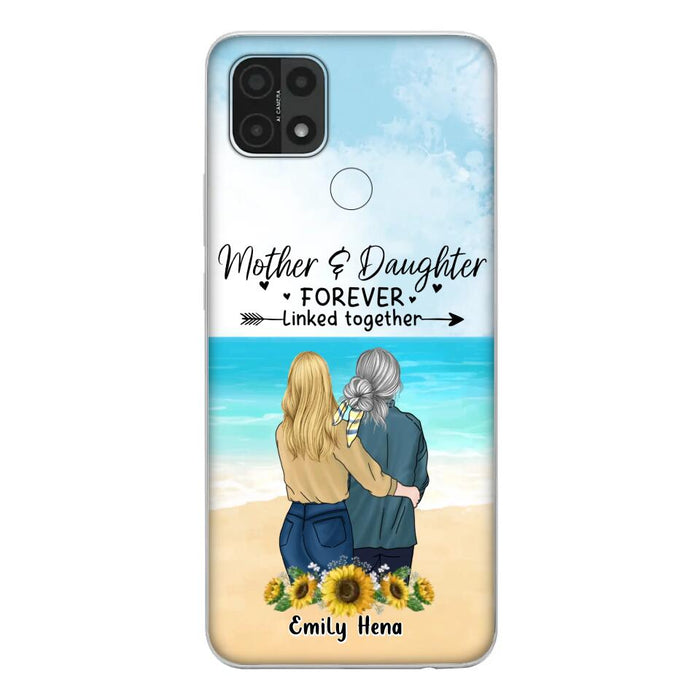 Custom Personalized Mom & Daughter Phone Case - Mother's Day Gift Idea From Daughter - Mother & Daughter Forever Linked Together - Cases For Oppo/Xiaomi/Huawei