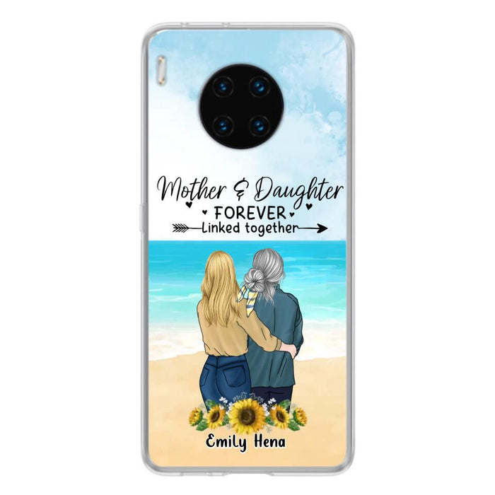 Custom Personalized Mom & Daughter Phone Case - Mother's Day Gift Idea From Daughter - Mother & Daughter Forever Linked Together - Cases For Oppo/Xiaomi/Huawei