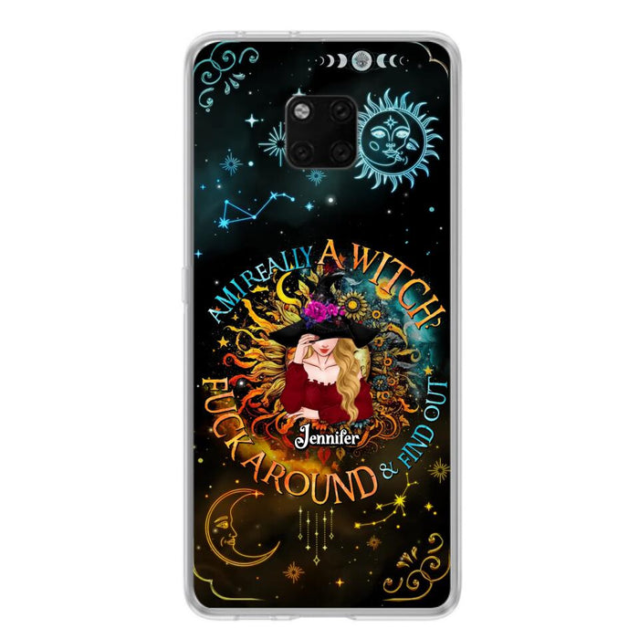 Custom Personalized Witch Phone Case - Gift Idea For Halloween/Witch Lovers - Am I Really A Witch Fuck Around & Find Out - Case For Oppo/Xiaomi/Huawei