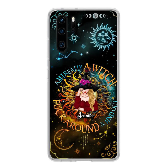 Custom Personalized Witch Phone Case - Gift Idea For Halloween/Witch Lovers - Am I Really A Witch Fuck Around & Find Out - Case For Oppo/Xiaomi/Huawei