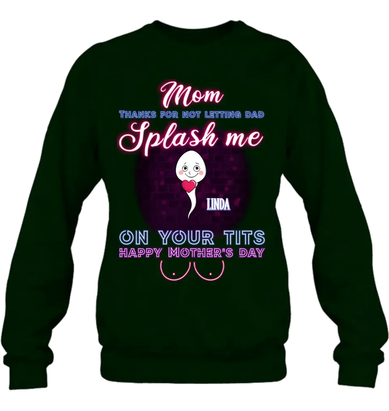 Personalized Sperms Shirt/Long sleeve/Sweatshirt/Hoodie - Best Gift Idea For Mom - Up to 6 Sperms
